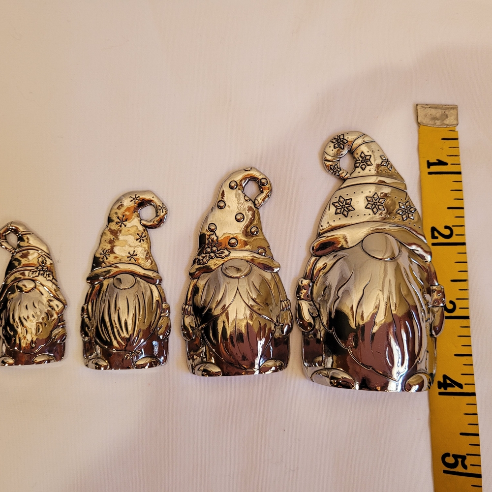 4-Piece Silver Gnome Resting Spoon Set